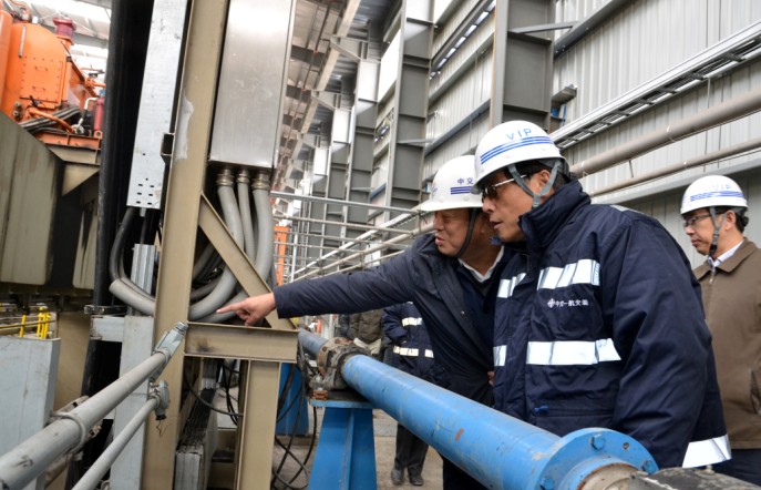 武永涛董事长检查指导黄骅港三期工程