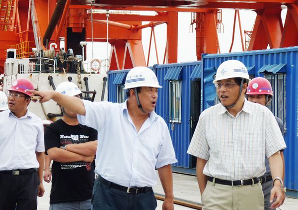 武永涛董事长检查黄骅港三期工程
